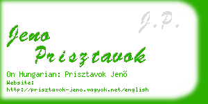 jeno prisztavok business card
