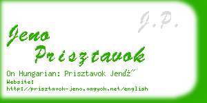 jeno prisztavok business card